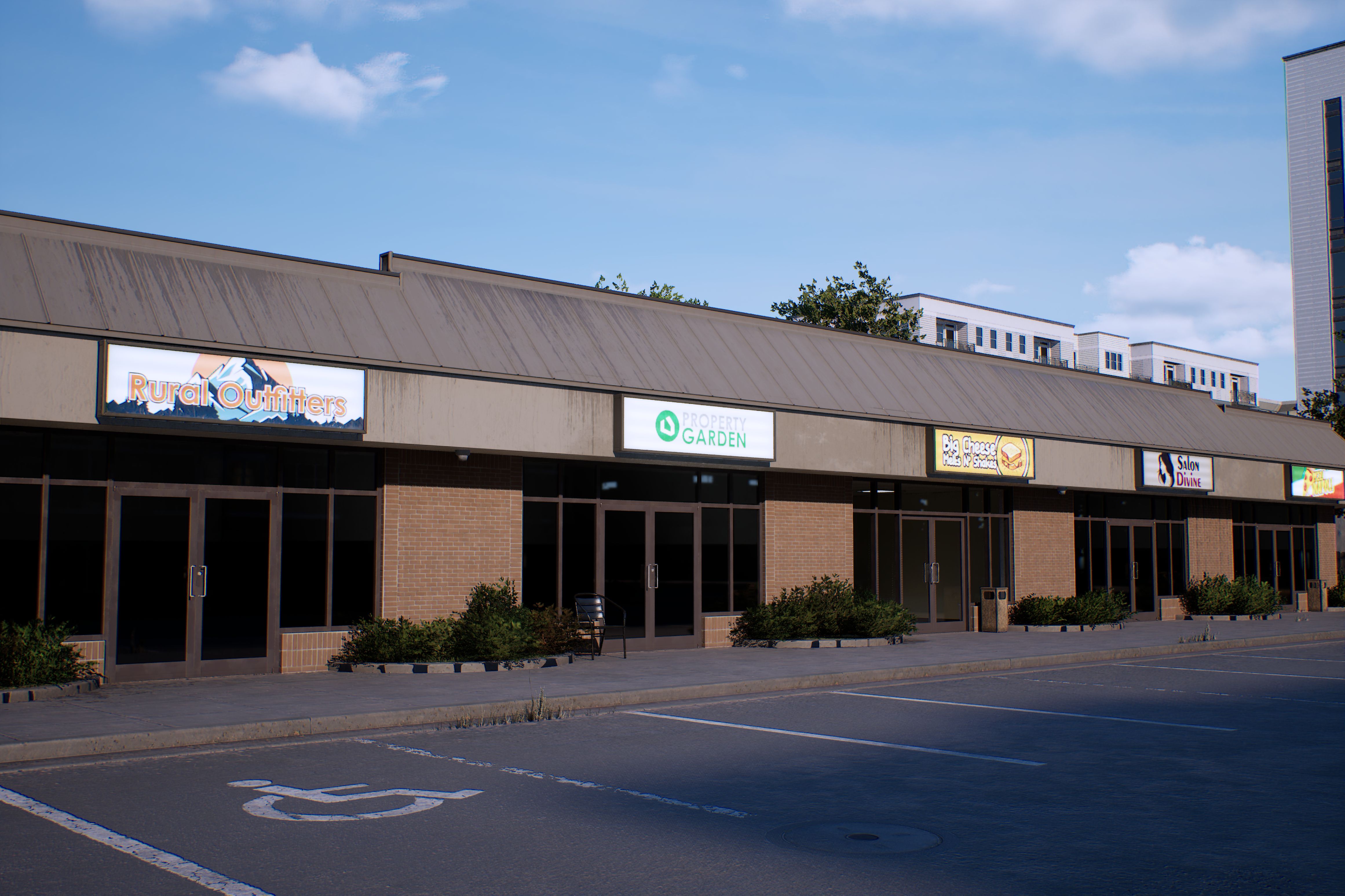 Luxury villa rendering